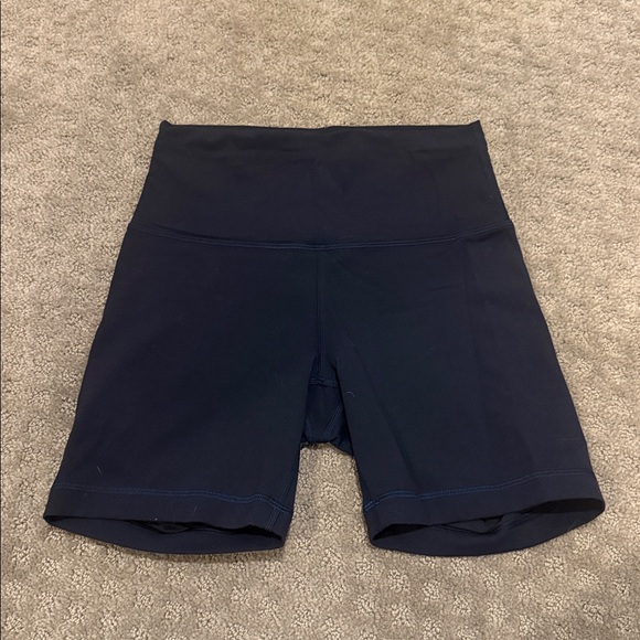 lululemon athletica Pants - Size 6 Navy Lululemon Biker Shorts 6” Inseam